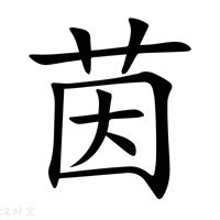 茵字意思|茵